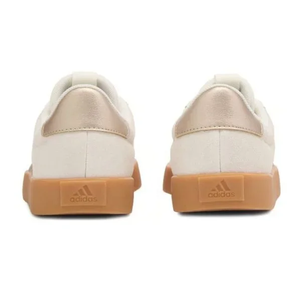 NWB Adidas VL Court 3.0 Womens Sneaker Cream Gold Low Top Size US 6.5 $75 [jb] - Picture 7 of 16